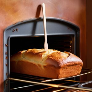 A golden-brown loaf of cottage cheese bread just taken out of the oven, ready to cool.